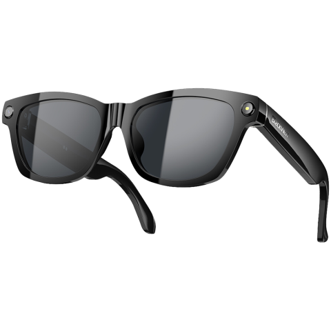 Smart Glasses Blackview BV100 Sunglasses lenses Camera 8MP Chips JL7018F 32Gb 220mAh BT 5.4 APP HeyCyan ENC AI Take photos Rec videos Lesten to music IP54 150x49x40mm Black [4]