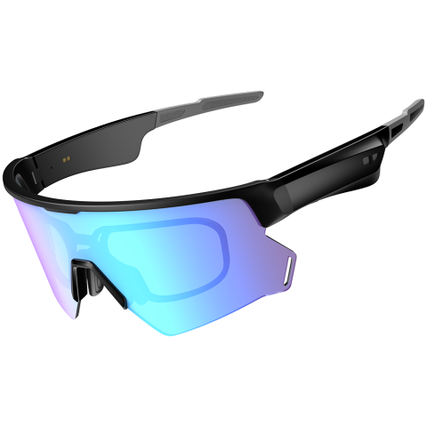 Smart Glasses Blackview D2 Sunglasses lenses Chips Jerry AD6976D4 8Mb 240mAh BT 5.1 APP HeyCyan ENC AI Lesten to music IP54 155x60x70mm Black [2]