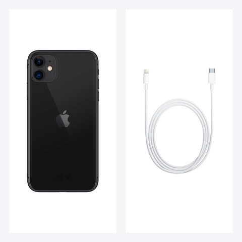 Smartphone APPLE iPhone 11 128GB Black, Grade B, Used [5]