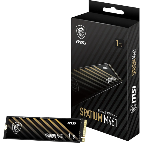 Stocare - SSD MSI SPATIUM M461 1TB PCIe 4.0 NVMe M.2 (SPATIUM M461) - MSI