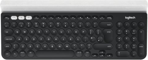 Tastaturi wireless - Tastatura wireless Logitech K780 Multi-Device US INT Bluetooth USB Receiver Dark Grey White