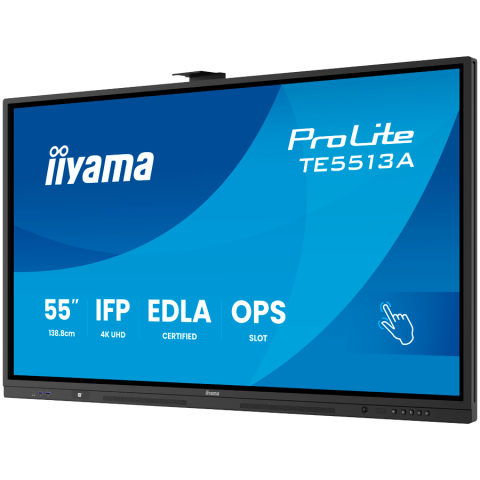 TE5513A-B3AG 16 9 Touch 2xHDMI+DP+2xUSBC - Flat Screen - 8 ms 1,200:1 500 cd IPS DisplayPort HDMI USB Typ C 100 W [2]