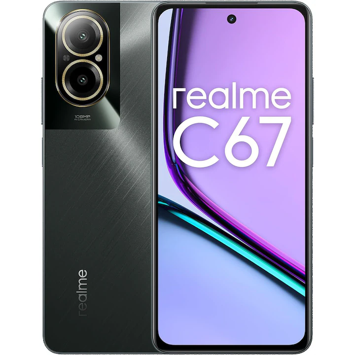 Telefon Realme C67 4G, 6GB RAM, 128GB stocare, Dual SIM, Black [0]