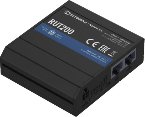 Retelistica - Router celular industrial 4G / LTE / 3G / 2G WiFi TELTONIKA NETWORKS RUT200 (RUT200)