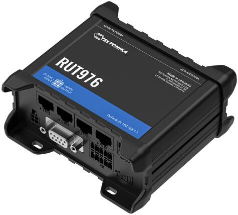 Routere - Router industrial 5G / 4G LTE DUAL SIM TELTONIKA NETWORKS RUT976, RS232, RS485, WiFi, GNSS (RUT976...)