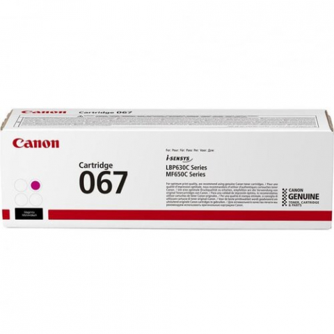 MF655Cdw - Toner Canon CRG-067M, magenta, original, 1.25k pagini pentru i-SENSYS LBP631, LBP633, MF651, MF655, MF657