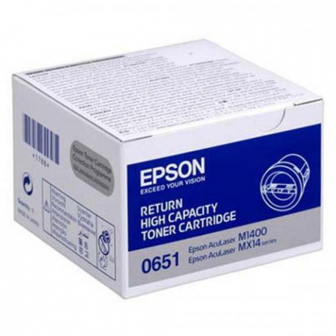 Cartus Toner - Toner Epson Return High Capacity (C13S050651), Negru (Black), original, 2.200 pagini