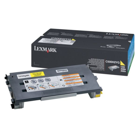 Cartus Toner - Toner Lexmark C500H2YG (C500, X500, X502), galben (yellow), original