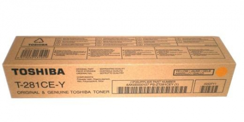 Cartus Toner - Toner Toshiba T281CEY (6AK00000107), Galben (Yellow), Original, 8k pagini pentru Toshiba e-STUDIO 281c, 351c, 451c