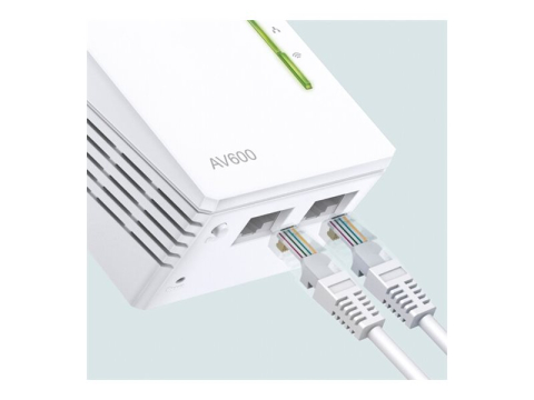 TP-LINK AV600 Powerline Wi-FI Kit Qualcomm 300Mbps at 2.4GHz 802.11b/g/n 600Mbps Powerline HomePlug AV 2 Fast Ports Plug and Play [1]