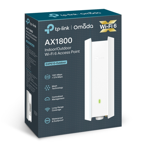 Punct de acces wireless TP-Link EAP610-Outdoor Wi-Fi 6 AX1800 Dual-Band Gigabit Omada (EAP610-Outdoor) - TP-LINK [0]