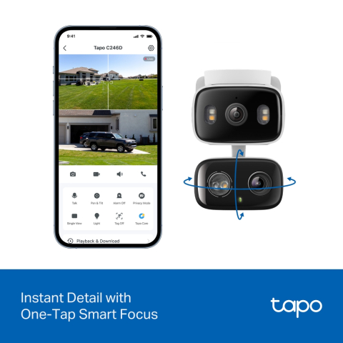 Camera supraveghere IP TP-Link Tapo C246D Dual Lens Pan/Tilt Indoor/Outdoor (TAPO C246D) - TP-LINK [5]