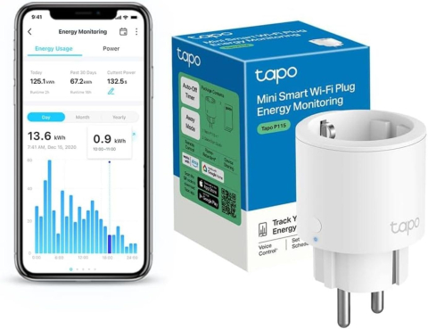 Priza inteligenta TP-Link Tapo P115 Wi-Fi 16A Monitorizare Consum Energie 2.4GHz TAPO P115 (1-PACK) [2]