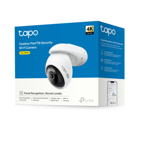 Retelistica - Camera de supraveghere video exterioara Wi-Fi pan/tilt TP-Link Tapo C560WS (TAPO C560WS) - TP-LINK