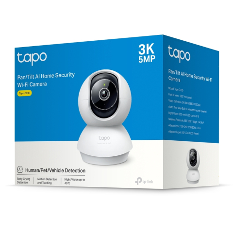 Retelistica - Camera de supraveghere video Wi-Fi pan/tilt TP-Link Tapo C230 (TAPO C230) - TP-LINK