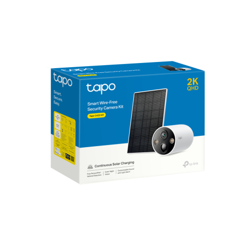 Camere Securitate IP Outdoor - Kit camera supraveghere cu panou solar TP-Link Tapo C425 Kit 1x Tapo C425 1x Tapo A201 (TAPO C425 KIT) - TP-LINK