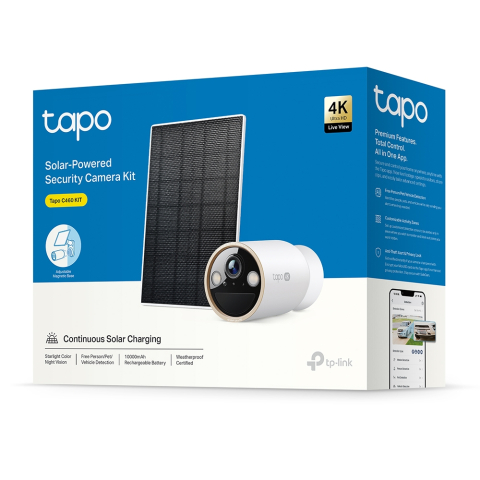 Camere IP - Cameră de supraveghere solară TP-Link Tapo C460 Kit 4K UHD (TAPO C460 KIT) - TP-LINK