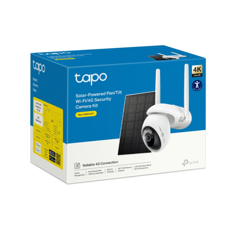 Retelistica - Kit cameră de supraveghere 4K cu alimentare solară și 4G/Wi-Fi TP-Link Tapo C665G KIT - TP-LINK