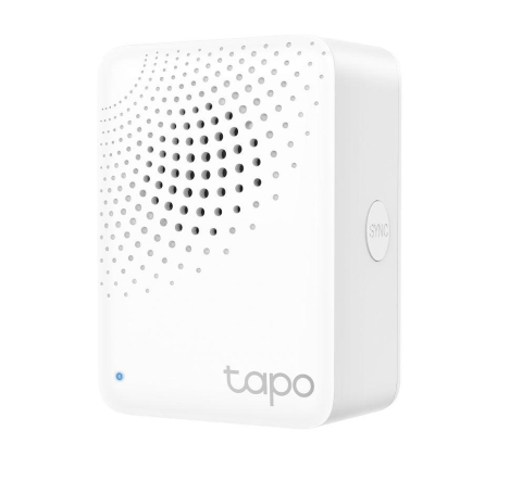 NOD_products_tech - TP-Link Wireless Smart Hub Tapo H100, 2.4GHz Wi-Fi, Protocol: 868 / 922 MHz, dimensiuni: 72 x 62.5 x 51 mm, difuzor incorporat.