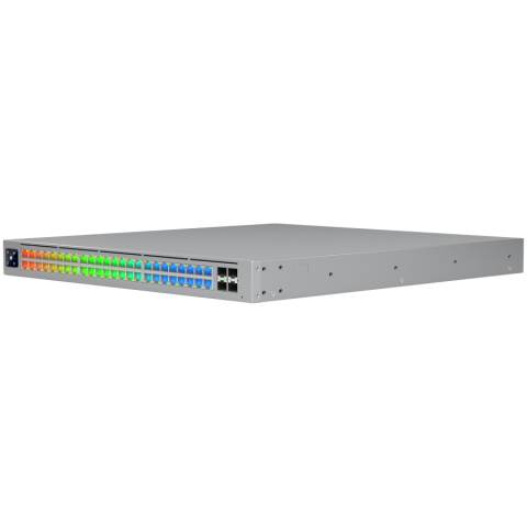 Switch retea Ubiquiti Enterprise Campus ECS-48S-PoE-EU, 48 porturi, Layer 3, Etherlighting, PoE+++ [2]