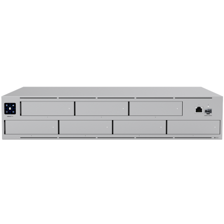 Echipamente storage - Ubiquiti UNAS-Pro-EU 2U rack-mount NAS with (7) 2.5/3.5" drive bays and 10 Gbps performance designed for large-scale file storage and sharing, (7) 2.5/3.5" HDD / SSD support, 10G SFP+ uplink and (1) G