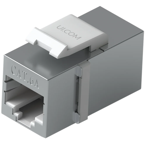 Accesorii - Ubiquiti UniFi UACC-Keystone-Coupler-C6A Pass-through Cat6A keystone coupler, Easy snap-in installation on a blank patch panel, (12) Keystone Couplers per pack