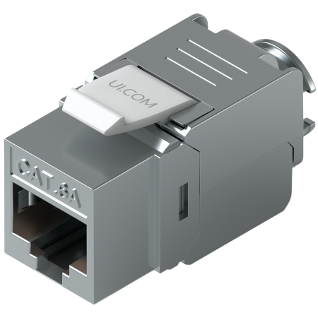 Import - Ubiquiti UniFi UACC-Keystone-Jack-C6A Toolless keystone for terminating a Cat6A Ethernet jack without the use of a punch-down or crimping tool, (12) Keystone Jacks per pack