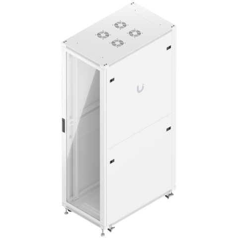 UBIQUITI UniFi UACC-Rack-42U-1000-G 42U Rack Cabinet Fully assembled floor rack with built-in fans, removable panels, and lockable casters, engineered for optimal airflow, heavy-duty stability, and ea [3]