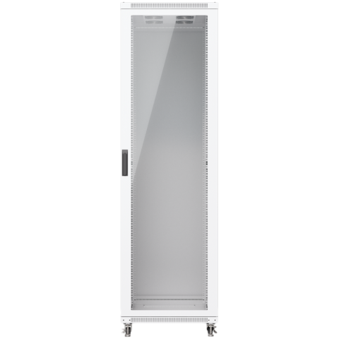 Sever- Barebone - UBIQUITI UniFi UACC-Rack-42U-1000-G 42U Rack Cabinet Fully assembled floor rack with built-in fans, removable panels, and lockable casters, engineered for optimal airflow, heavy-duty stability, and ea