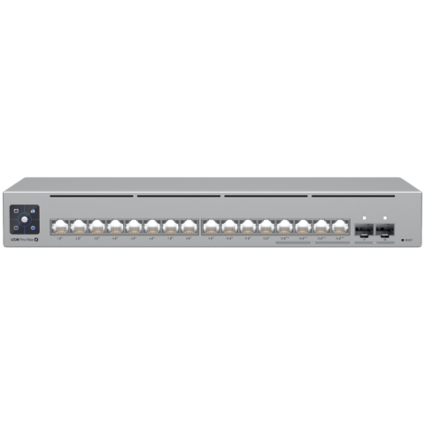 Switch UBIQUITI UniFi USW-Pro-Max-16-PoE, 16 Porturi, PoE, Etherlighting, Layer 3 [0]