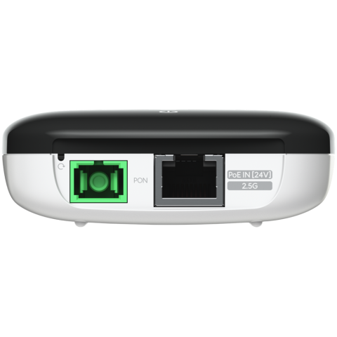 Ubiquiti Wave-Fiber-ONU-20 A GPON optical network unit with a 2.5 GbE port that delivers 1.2 Gbps uplink / 2.5 Gbps downlink speeds at distances up to 20 km [3]