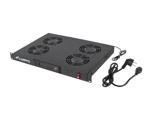 Periferice PC - Unitate ventilatie Lanberg AK-1503-B 19 inch cu termostat si LCD