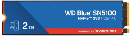 SSD Interne - SSD NVMe WD Blue SN5100 2TB M.2 PCIe, WDS200T5B0E, Solid State Drive pentru PC și Laptop