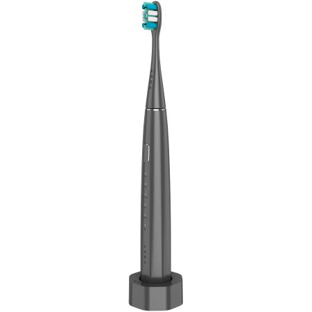 AGD - Wireless Tooth Brush, Grey, 3 Brush Heads, 1400mAh, Function: Soft, Clean, Massage, White, Sweep