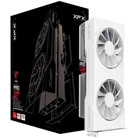Cabluri & Adaptoare Audio-Video - XFX Swift AMD Radeon RX 9060 XT OC White 8GB GDDR6 128-bit HDMI 2x DP
