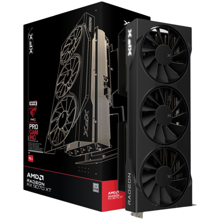 Cabluri & Adaptoare Audio-Video - XFX Swift AMD Radeon RX 9070XT Triple Fan 16GB GDDR6 256-bit HDMI 3xDP