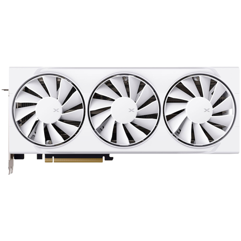 XFX Swift AMD Radeon RX 9070XT White Triple fan Gaming Edition with 16GB GDDR6 HDMI 3xDP, AMD RDNA 4 [1]