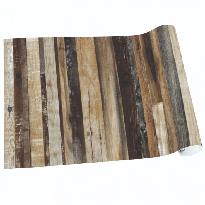Autocolant faianţă, laminat, imitatie lemn natural, 60x200 cm