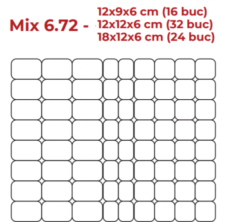 PAVAJE - Pavaj Gemina Mix 6 cm