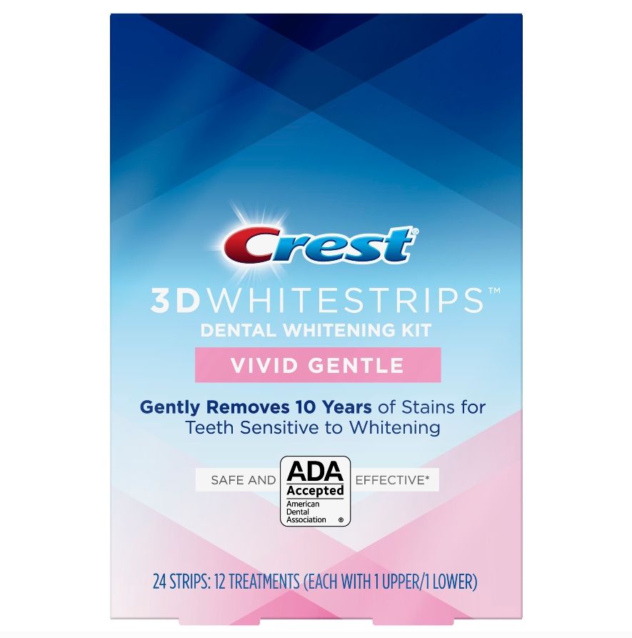 Crest 3D Whitestrips Benzi de albire a dinților Vivid Gentle