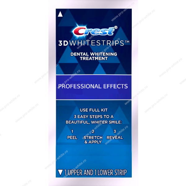 14 zile x Crest 3D Whitestrips Professional Effects, 10% concentratie, 28 benzi albire Crest, nivel albire 13, aplicare 45 min, benzi albire dinti [4]