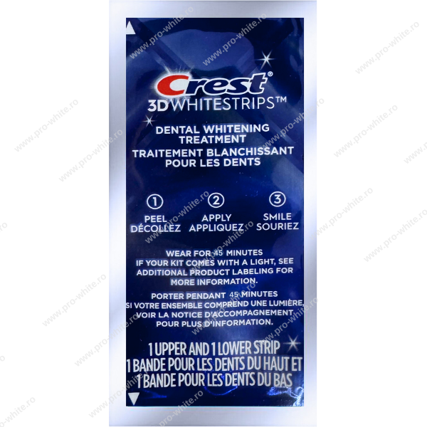 14 zile x Crest 3D Whitestrips Professional Effects, 10% concentratie, 28 benzi albire Crest, nivel albire 13, aplicare 45 min, benzi albire dinti [3]