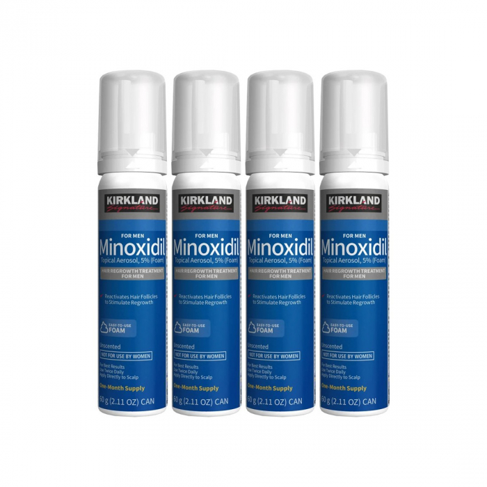 6x Spuma KIRKLAND 60ml, Minoxidil 5%, impotriva caderii parului, tratament 6 luni [4]