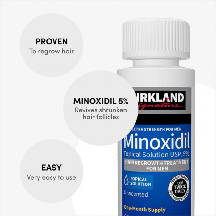 6x Solutie Kirkland 60ml, Minoxidil 5%, impotriva caderii parului, pipeta inclusa, tratament complet 6 luni [3]