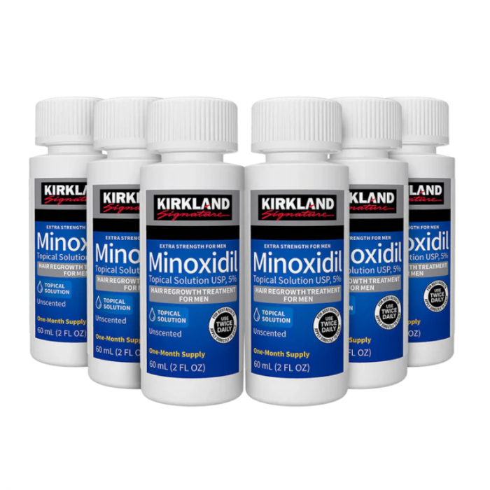 6x Solutie Kirkland 60ml, Minoxidil 5%, impotriva caderii parului, pipeta inclusa, tratament complet 6 luni [2]