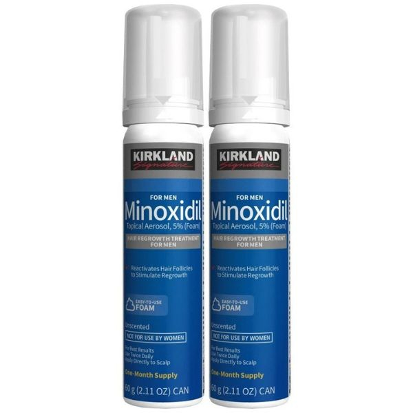 6x Spuma KIRKLAND 60ml, Minoxidil 5%, impotriva caderii parului, tratament 6 luni [6]
