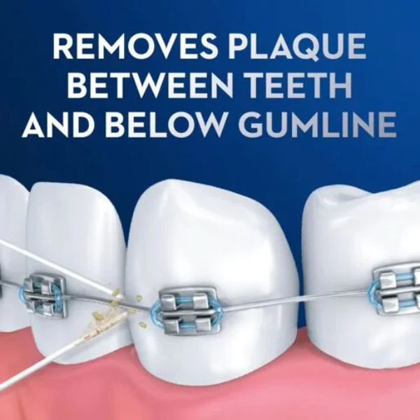 Ață dentară Oral-B Glide Threader Floss pentru aparat dentar, punți și implanturi, 5 buc [3]