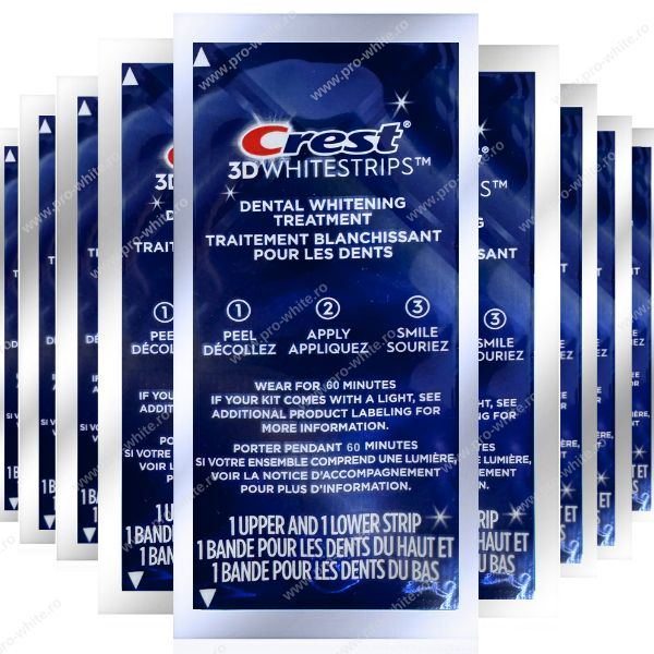 Crest 3D Whitestrips Supreme Bright, 16% concentratie, 21 zile, 42 benzi albire, nivel albire 24, aplicare 60 min, benzi crest [6]