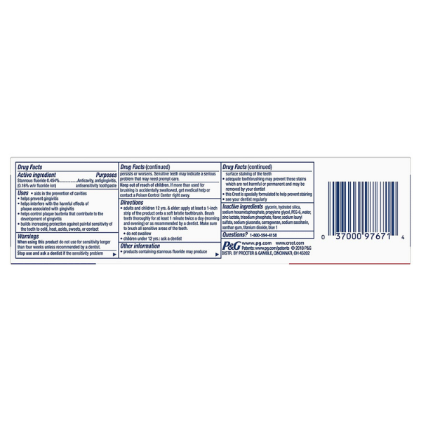 Pasta de dinti Crest Pro-Health Advanced Sensitive and Enamel Shield,144 g [3]