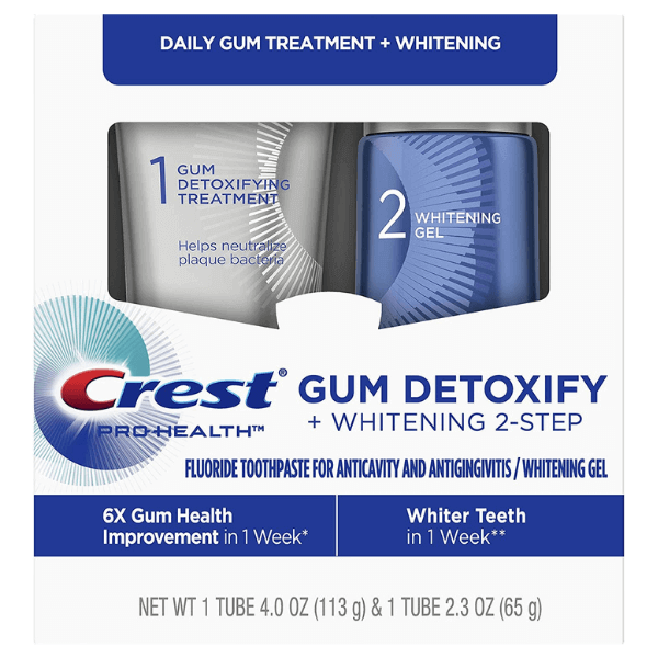 Kit albire dinti Crest Pro-Health Gum Detoxify + Whitening Two-Step [1]